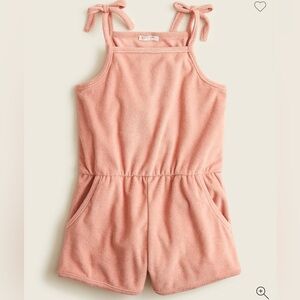 Crewcuts girls terry romper in clay sand